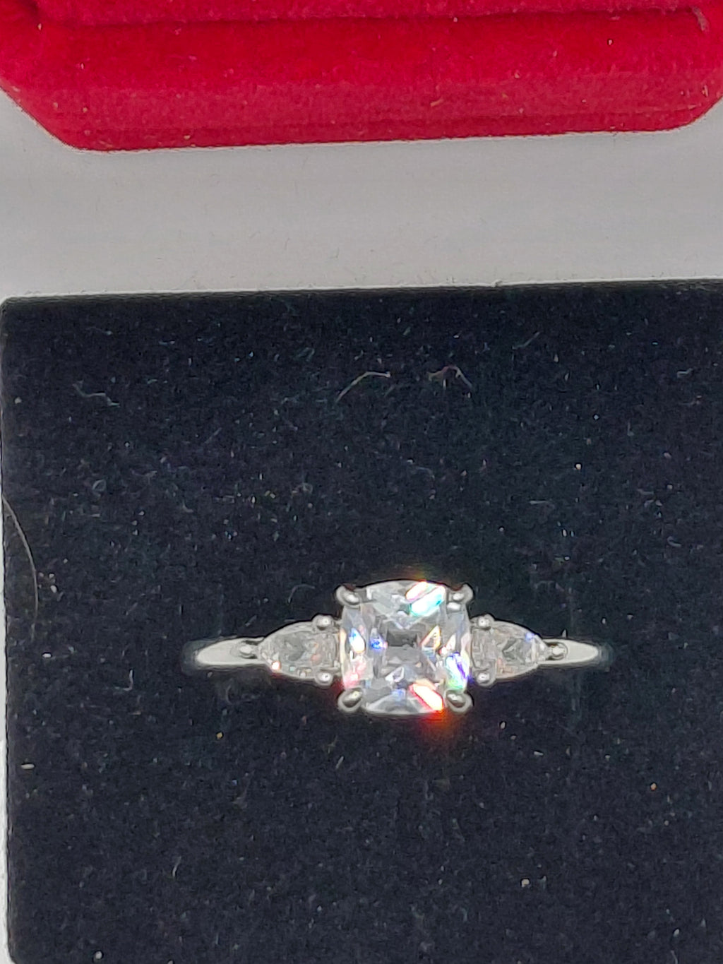 Bague argent solitaire