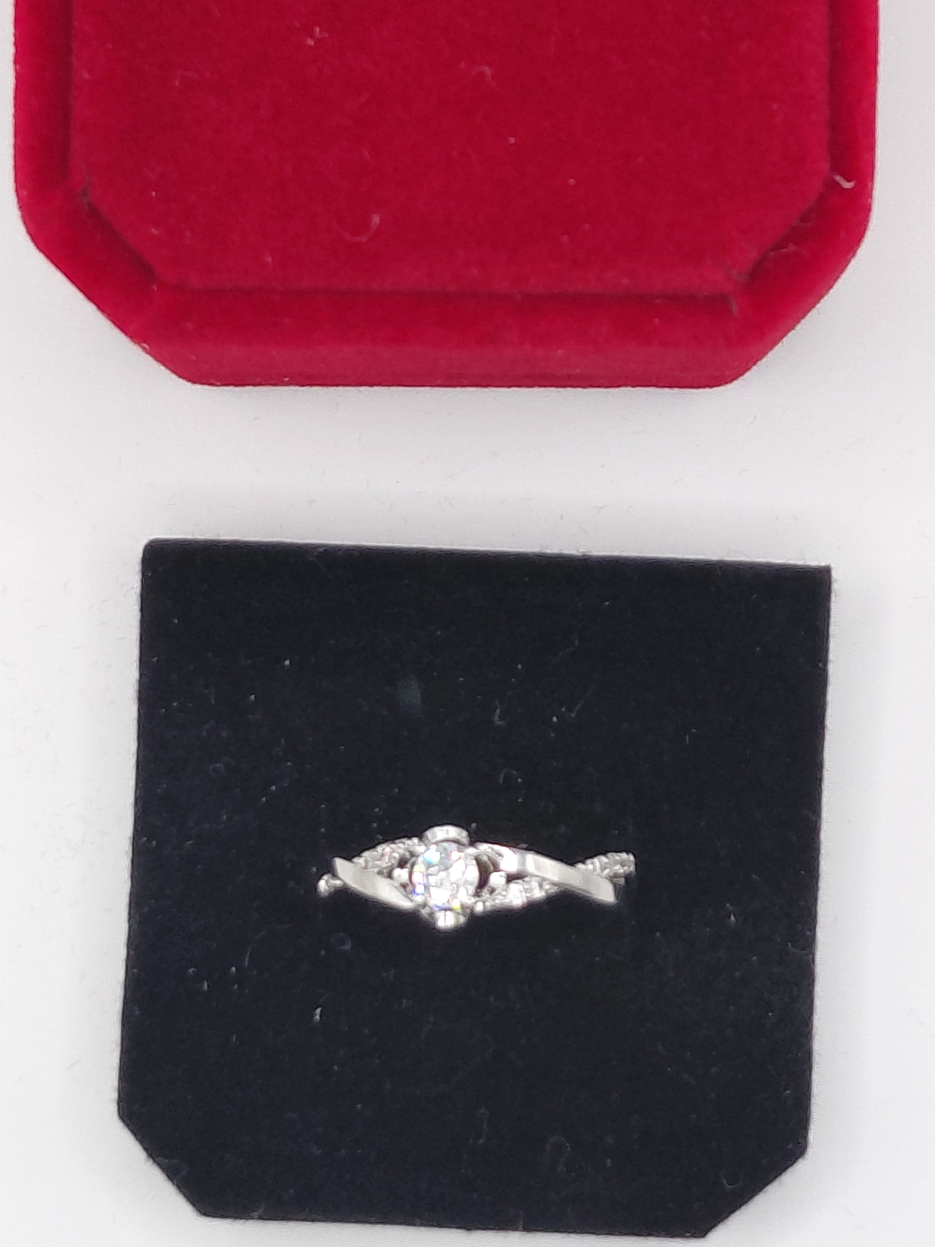 Bague argent zirconium