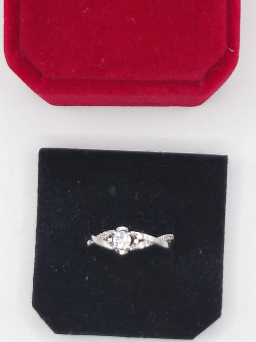 Bague argent zirconium