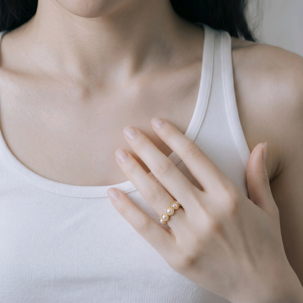 Bague perle