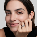 Bague argent zirconium