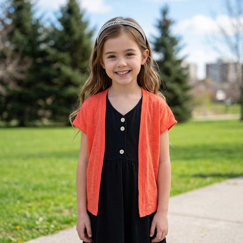Cardigan file 6 ans