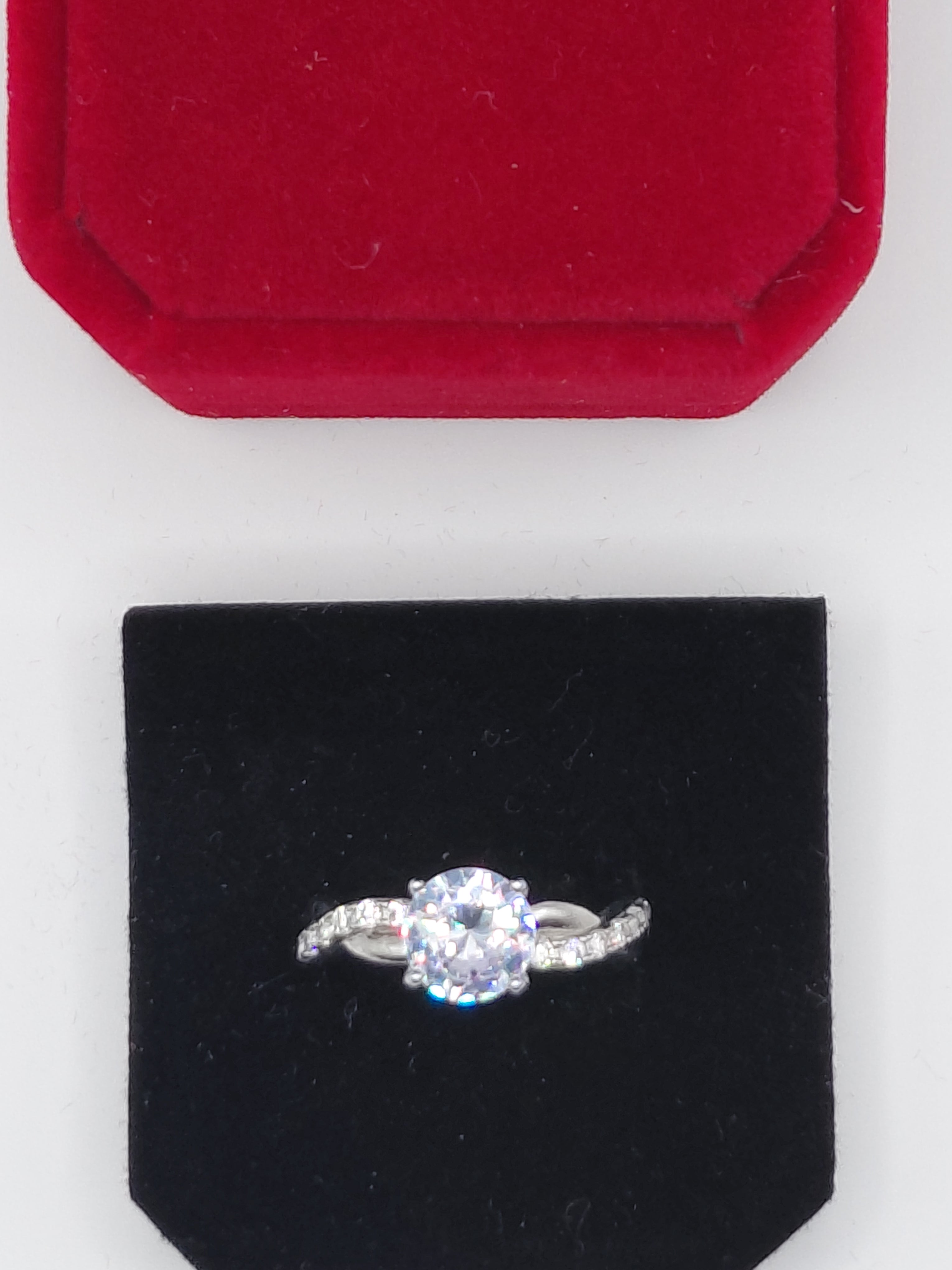Bague imitation saphir