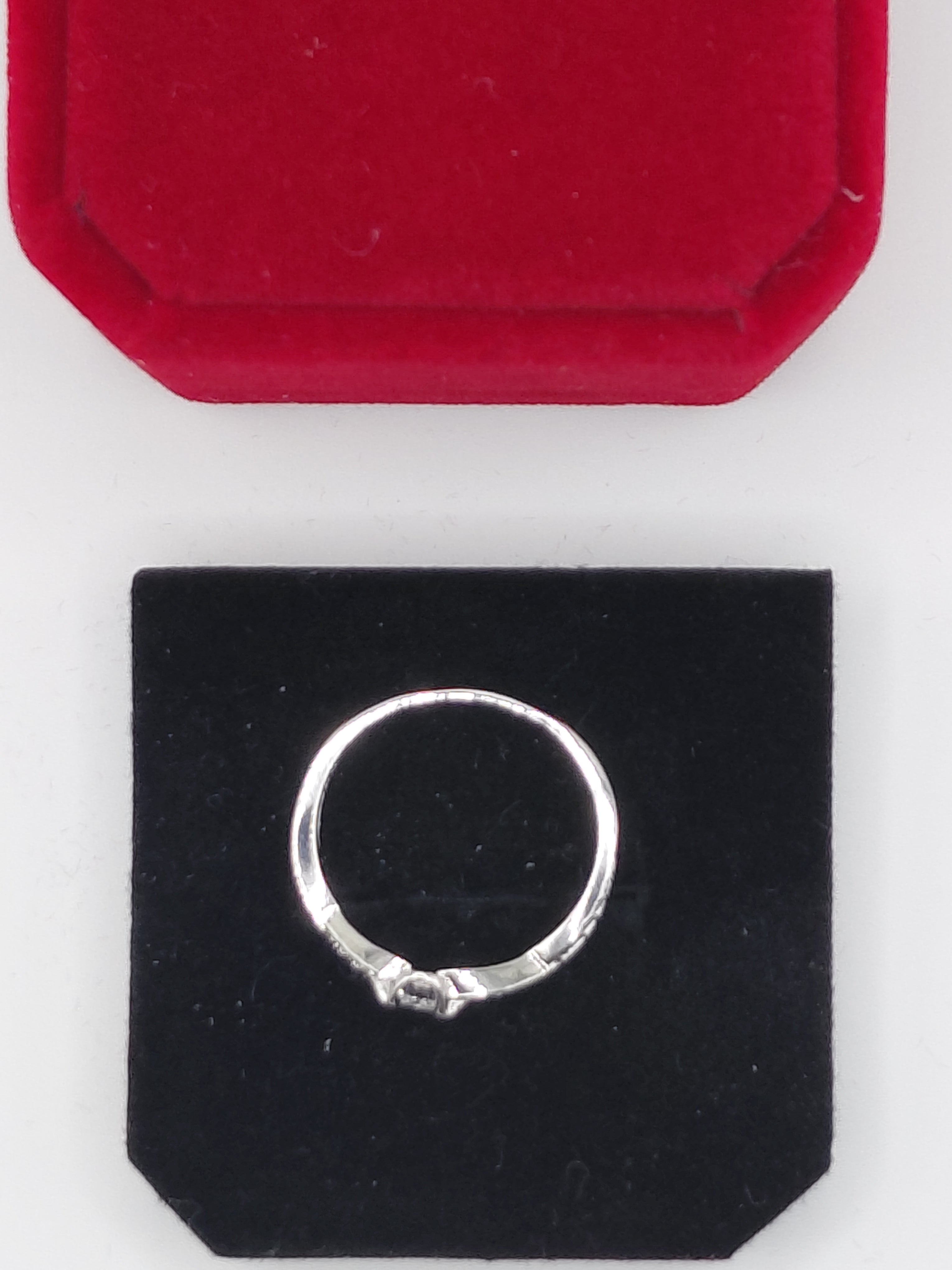 Bague argent zirconium