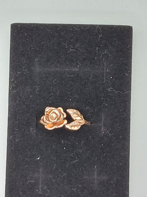 Bague motif rose