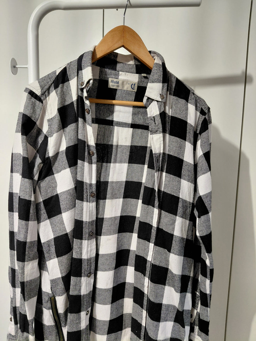 Chemise carreaux solid