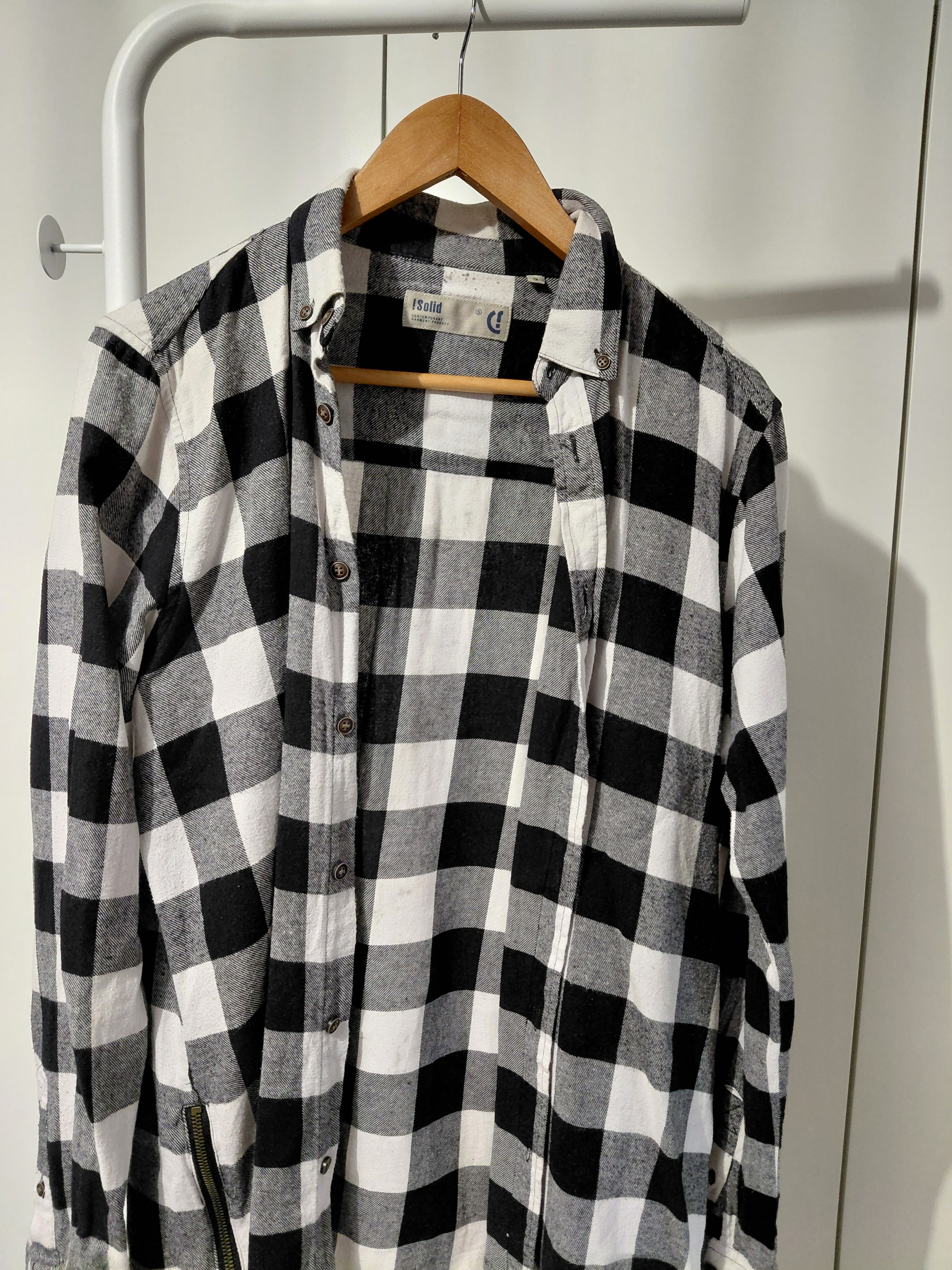 Chemise carreaux solid