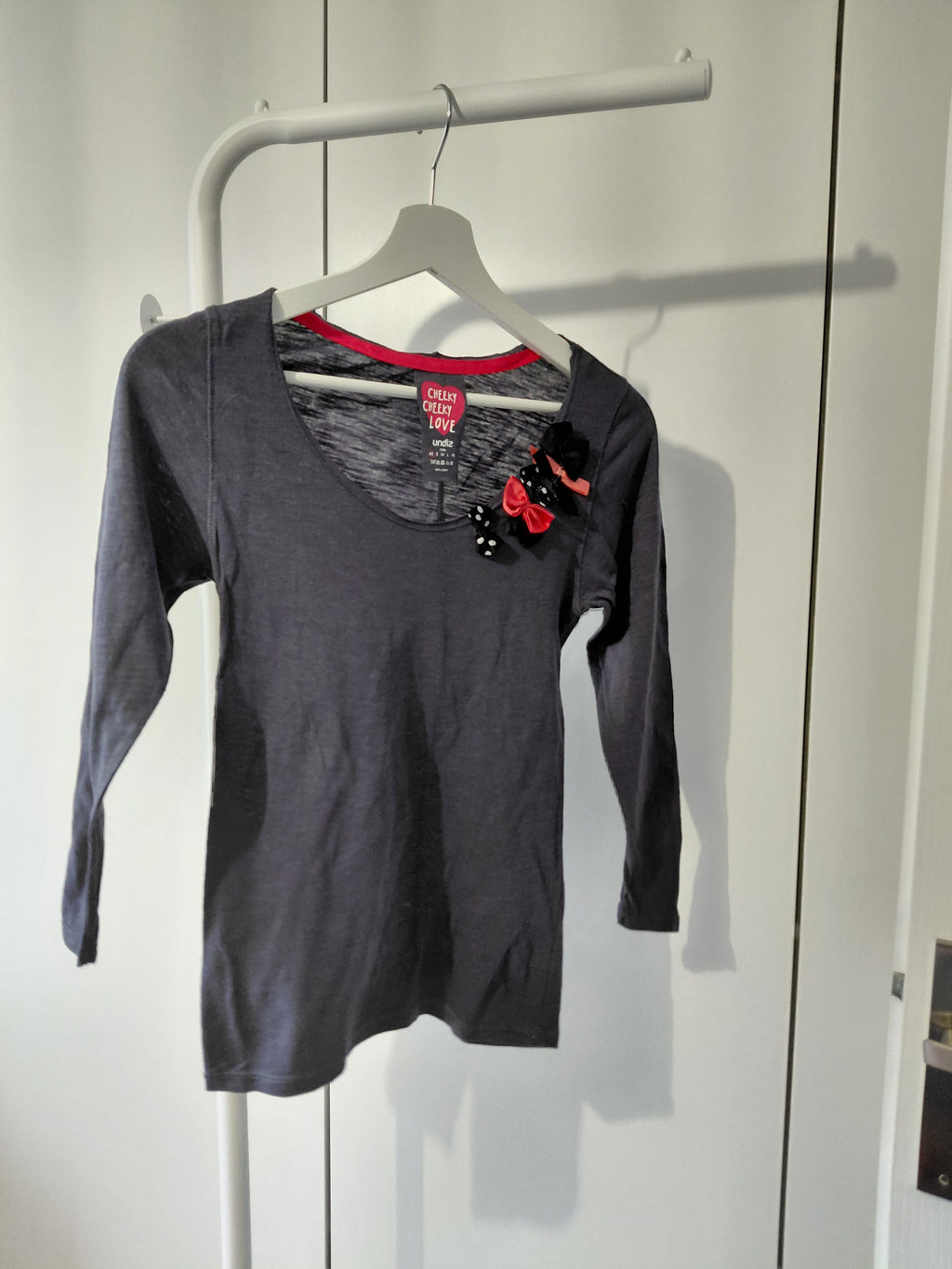 Tee-shirt manches longues femme Checky check love