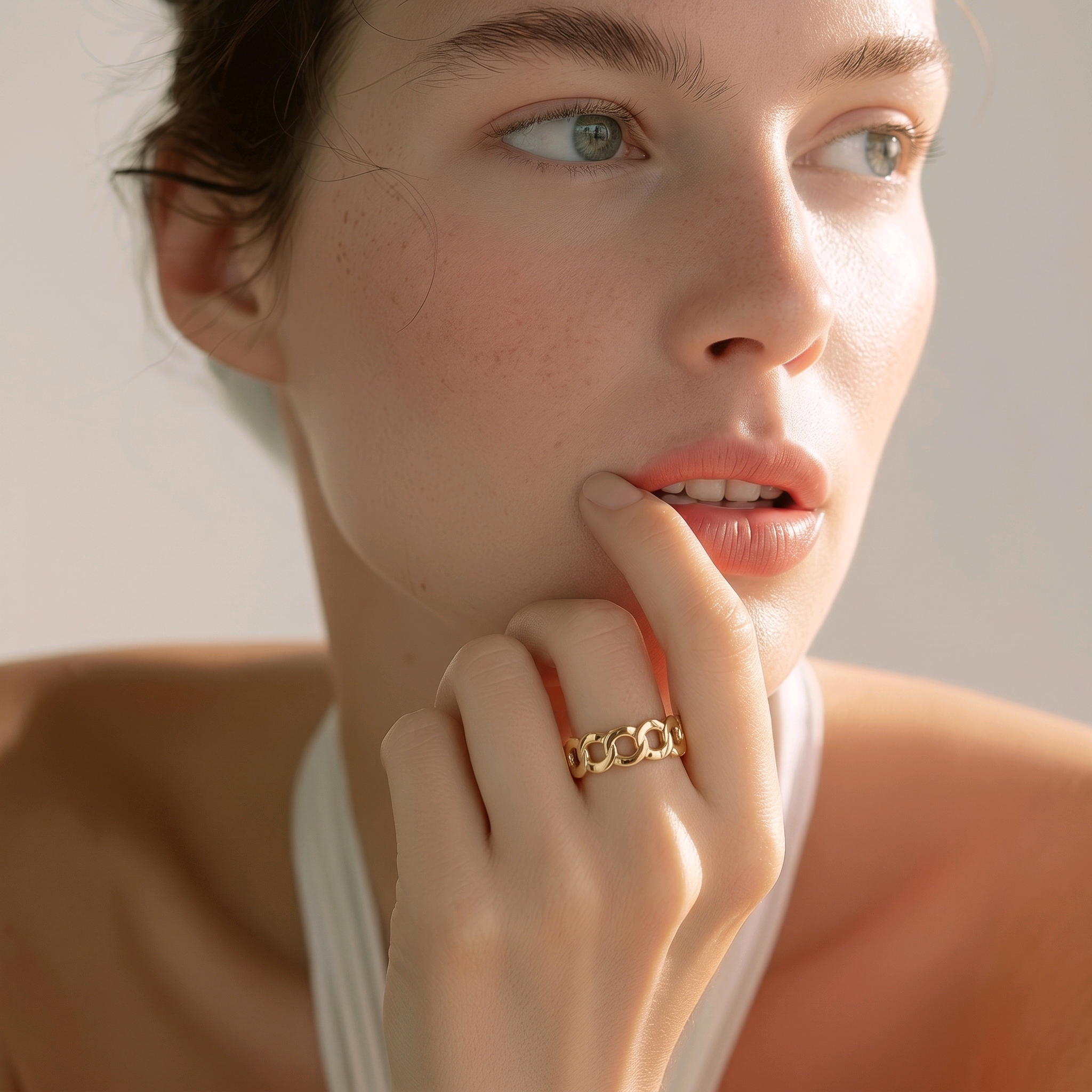 Bague ajustable maillon