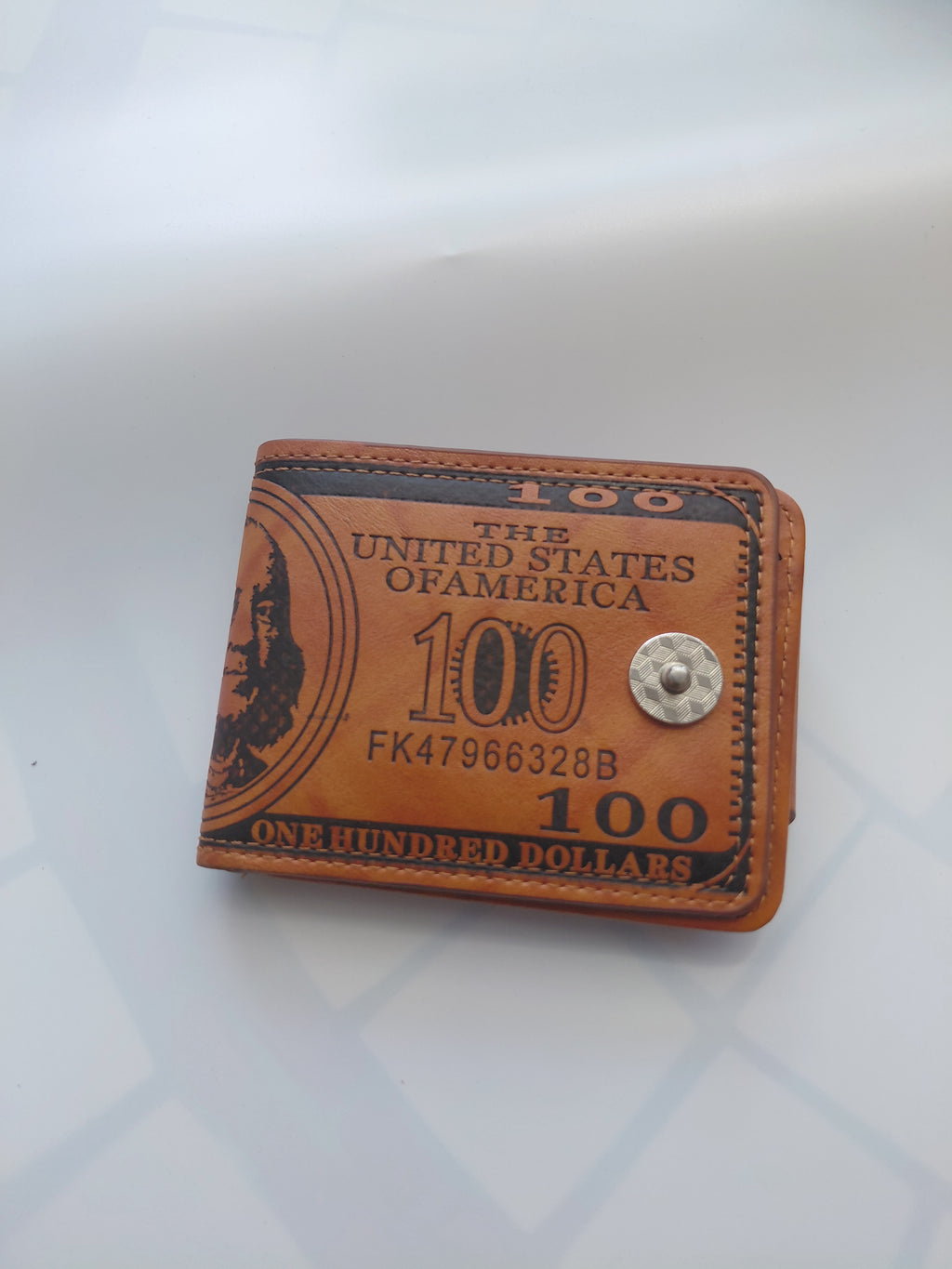 Portefeuille motif dollar