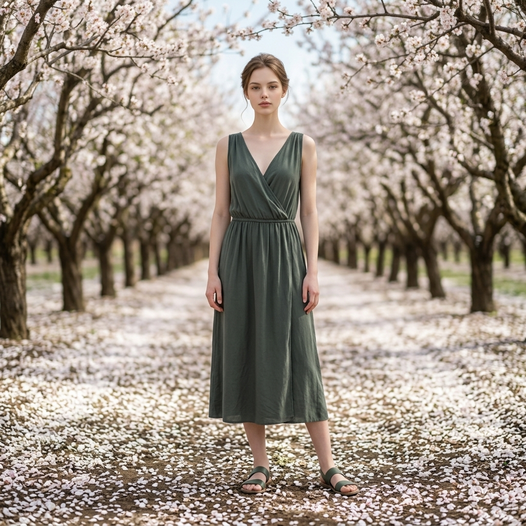 Robe légère sans manches in extenso