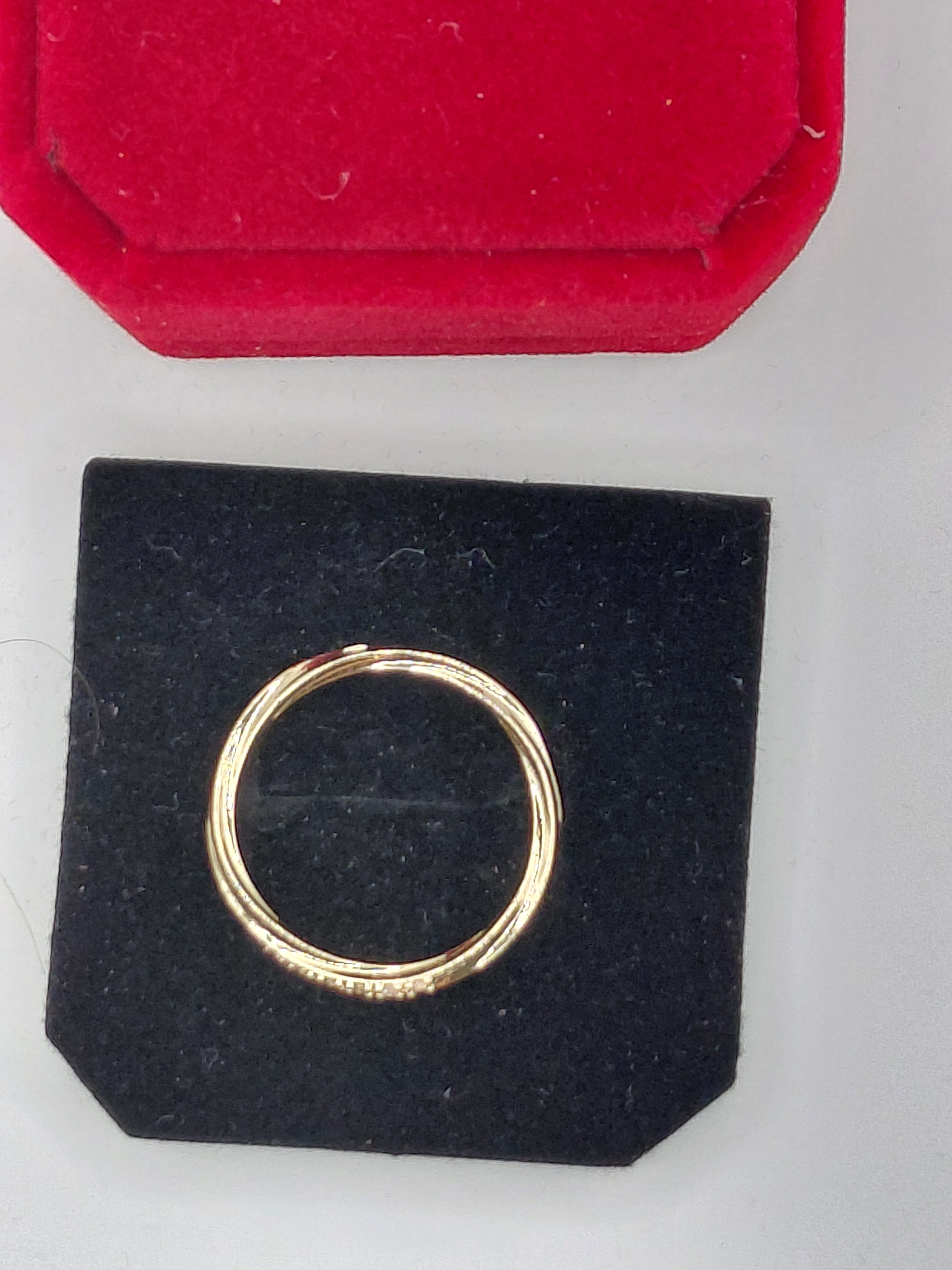 Bague fine plaqué or