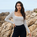 Haut marin H&M femme
