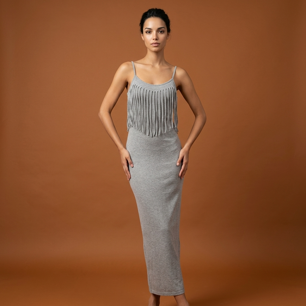 Robe longue à bretelles