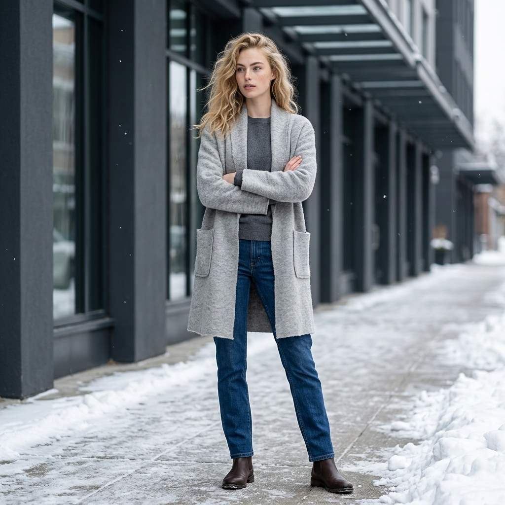 Veste longues laine