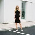 Robe longue sans manches