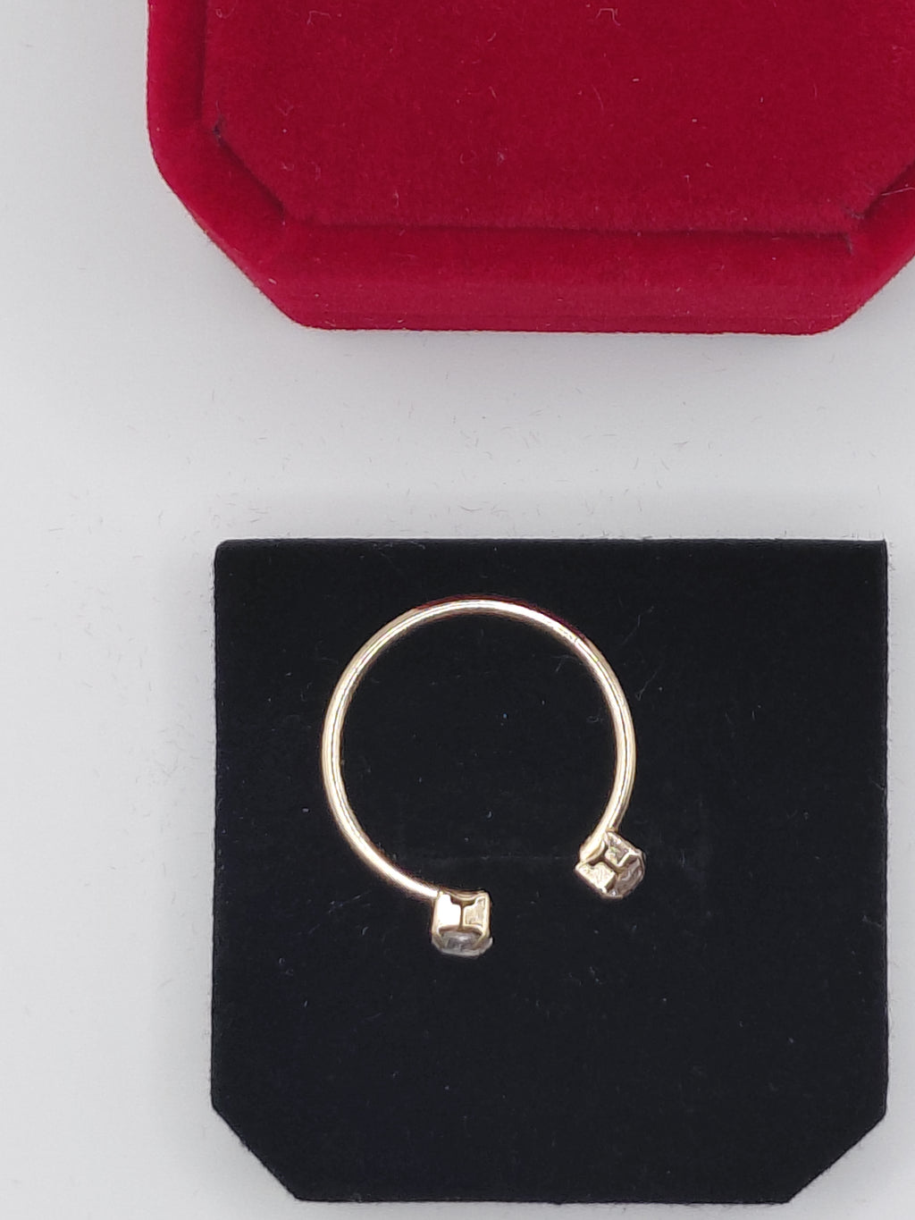 Bague ajustable avec zirconium